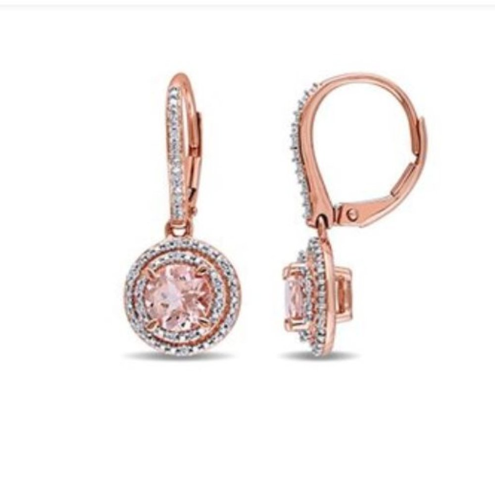 18K Rose Gold-Plated Drop Earrings